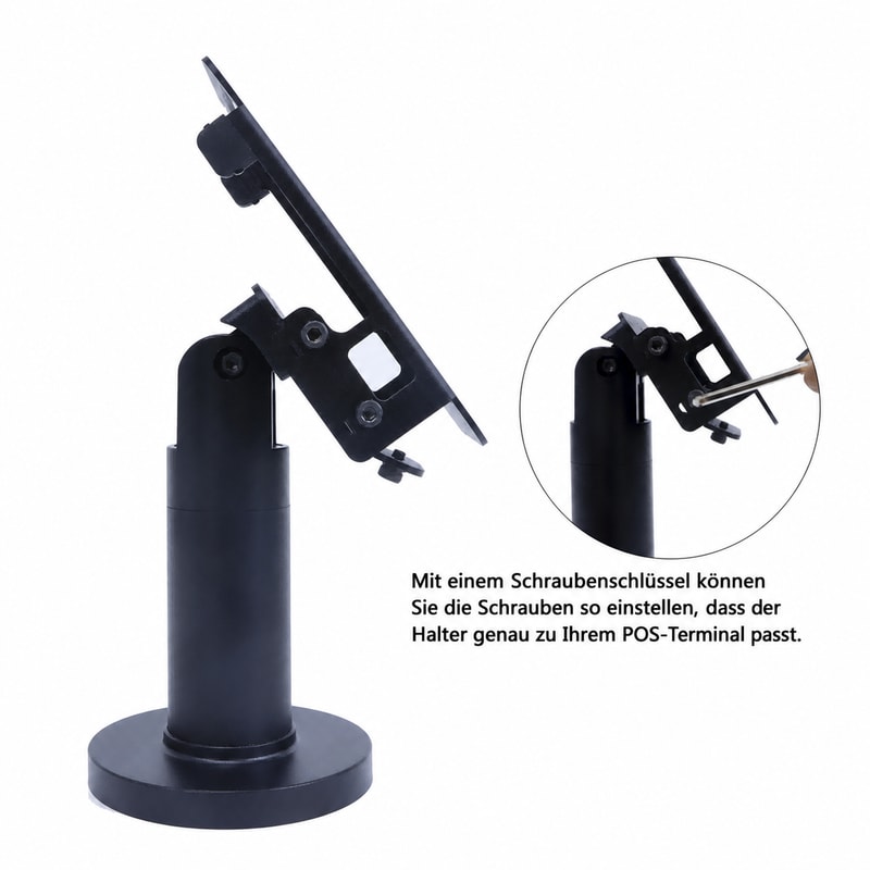 Diebstahlgeschützte POS-Terminalhalterung aus Metall für PAX, Konfigurationsansicht 1