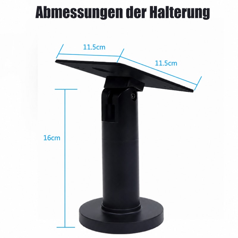 Verstellbarer VESA-POS-Displayständer, Maßansicht 1