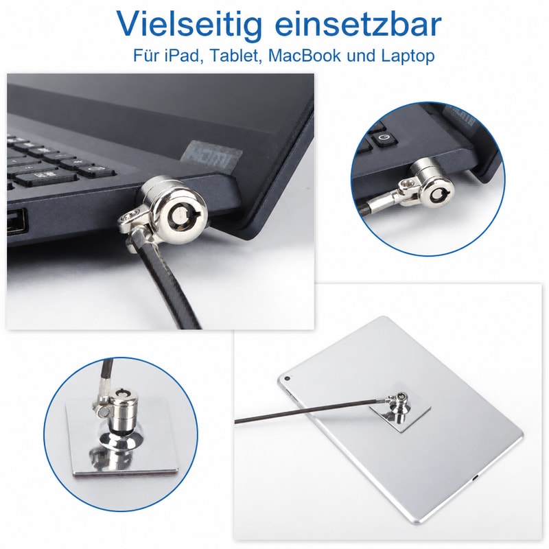 NanoSaver-Doppelkopf-Kabelschloss für Lenovo, Kompatibilitätsansicht 2