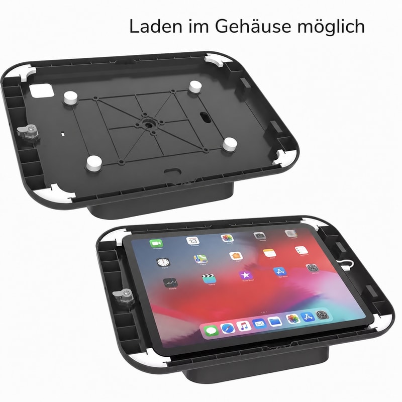 Tablet-POS-Thekenständer 10–11 Zoll, Kabelführungsansicht 1