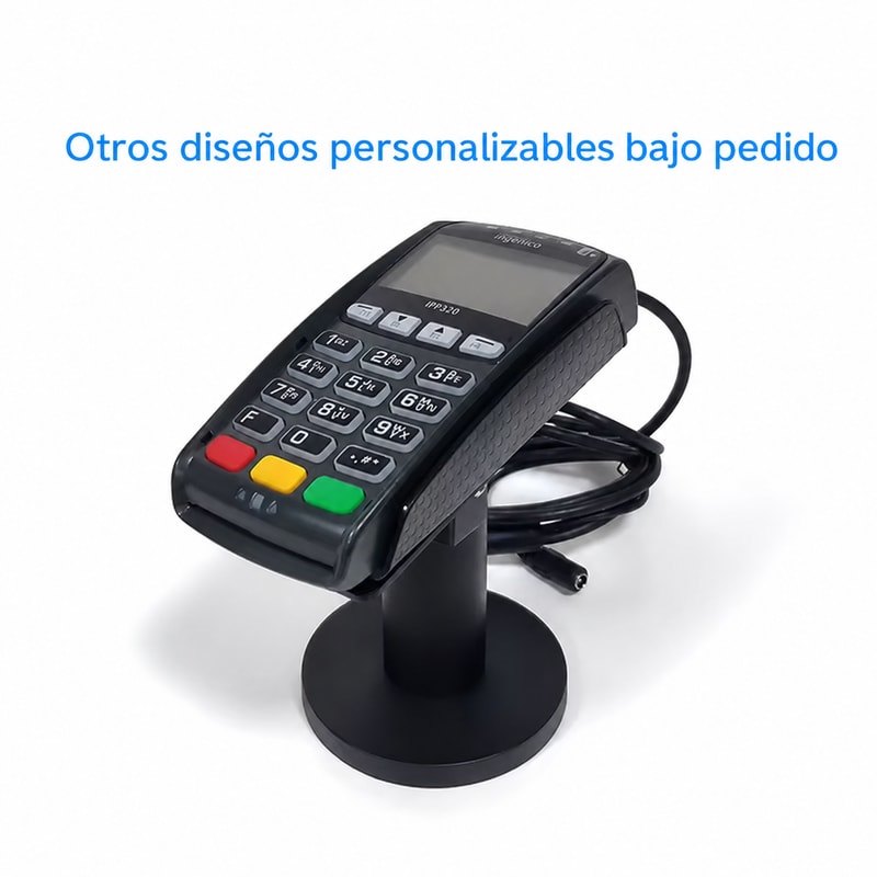 Soporte giratorio de mostrador para Ingenico iPP320, vista de configuración 1