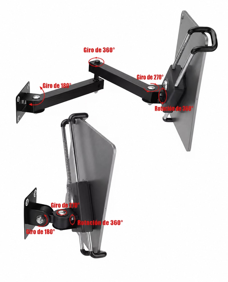 Soporte mural para tablet de 7–12 pulgadas, vista de características 2