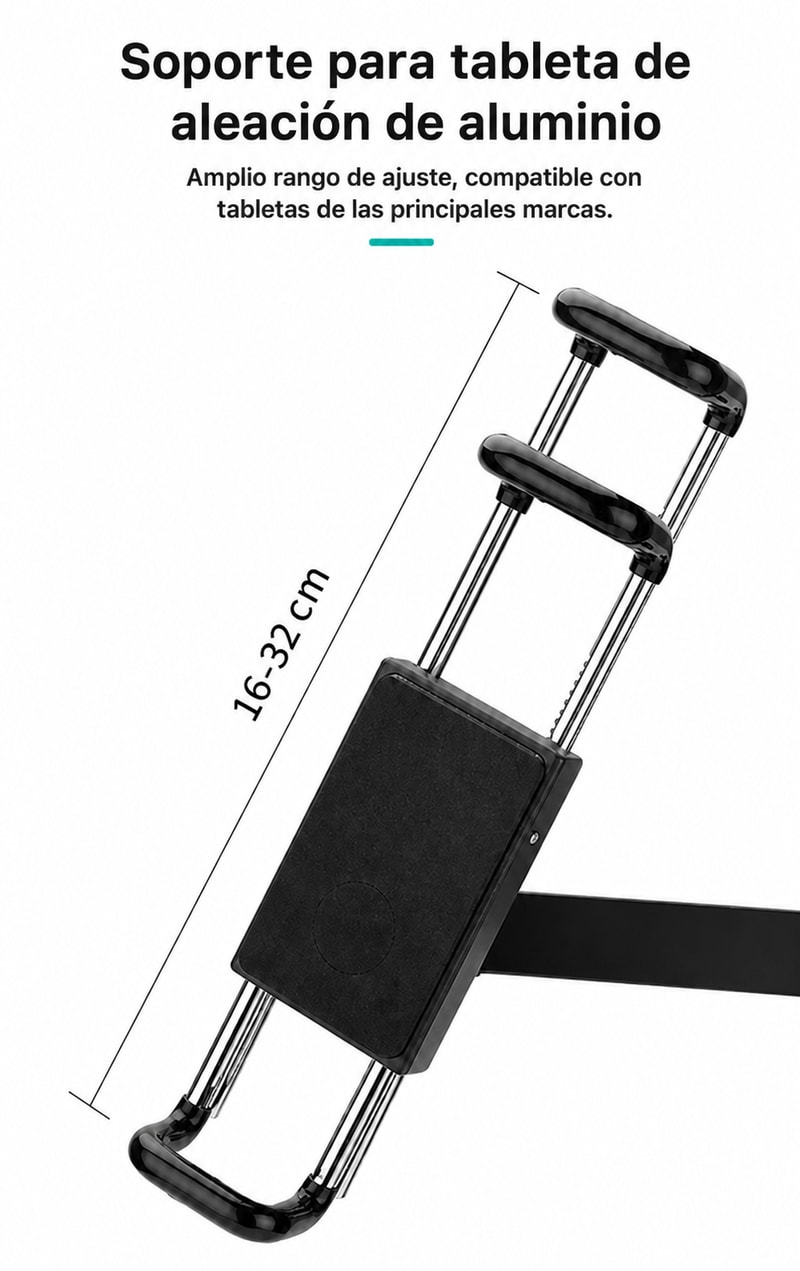 Soporte mural para tablet de 7–12 pulgadas, vista de movimiento 1