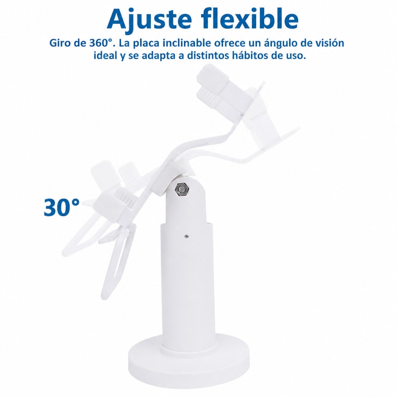 Soporte de poste POS ajustable para PAX A920 Pro, vista de movimiento 1