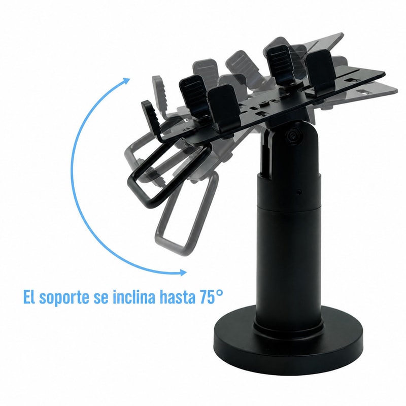 Soporte de montaje en poste POS, vista de movimiento 1