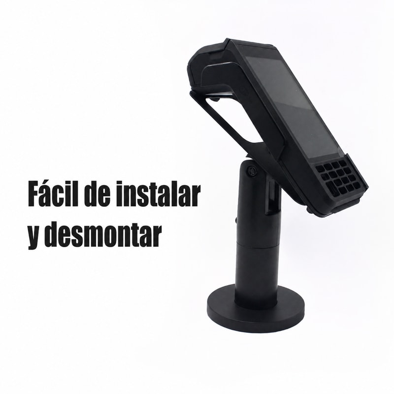 Soporte POS ajustable para Sunmi P3, vista de instalación 2