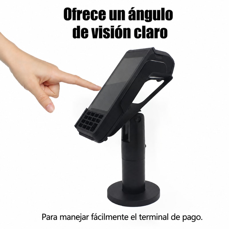 Soporte POS ajustable para Sunmi P3, vista de funcionamiento 1
