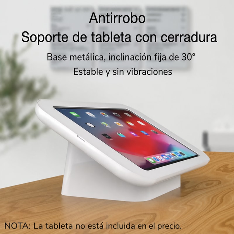 Soporte iPad con cerradura 9,7–11 pulgadas, vista del movimiento 1