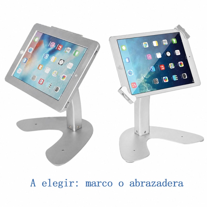Soporte expositor con cerradura para tablet de 9,7 pulgadas