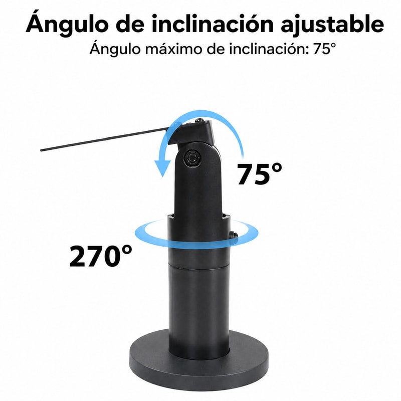 Soporte POS giratorio de 270 grados para WizarPOS P1, vista del movimiento 1