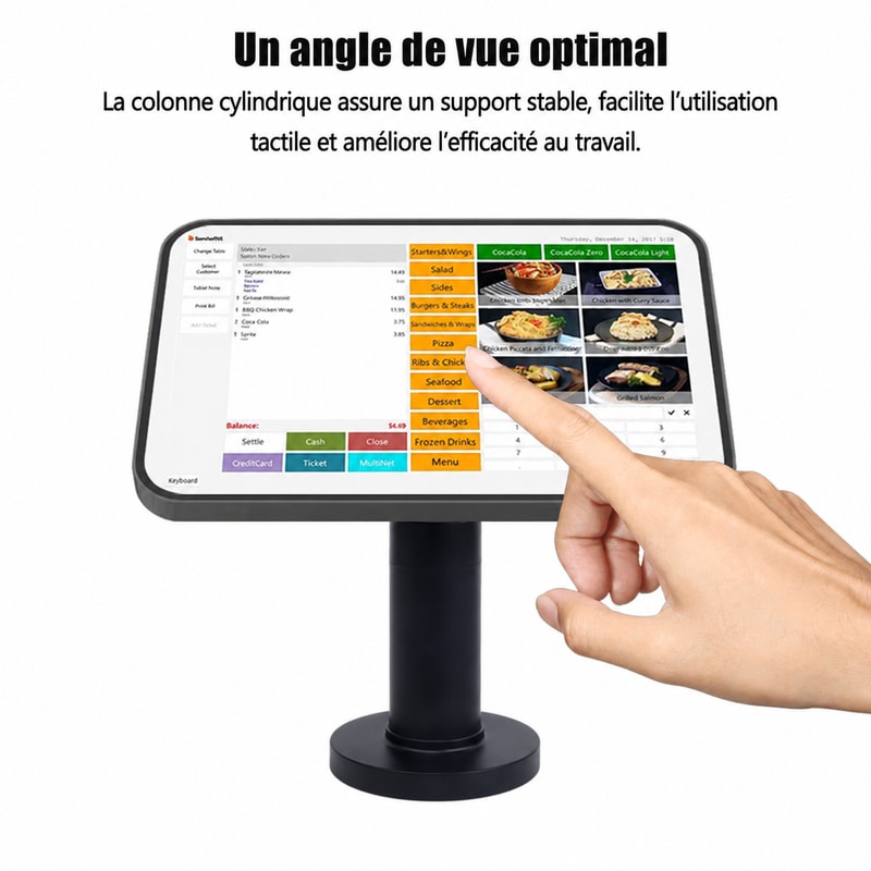 Support d’écran POS VESA réglable, vue d’application 1