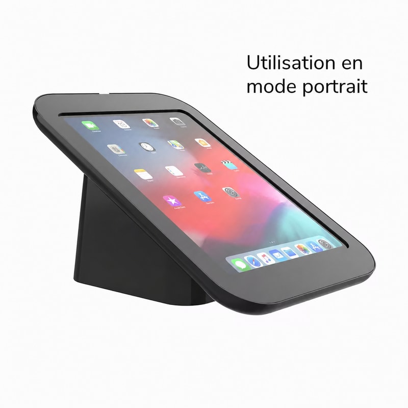 Support POS de comptoir pour tablette 10–11 pouces, vue du mouvement 1