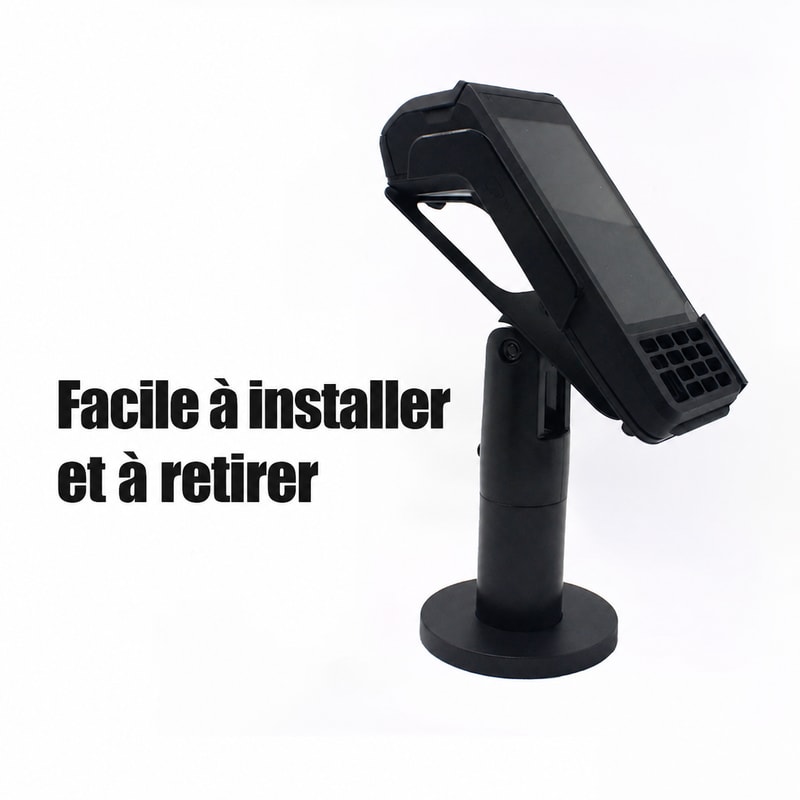 Support POS réglable pour Sunmi P3, vue de l’installation 2