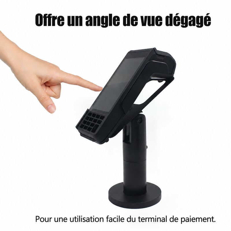 Support POS réglable pour Sunmi P3, vue de l’utilisation 1
