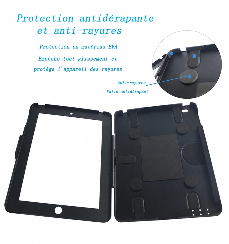 Support mural verrouillable pour iPad 9,7 pouces, vue de la construction 1