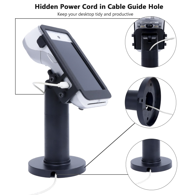 Anti-theft Metal POS Terminal Holder for PAX, cable view 1