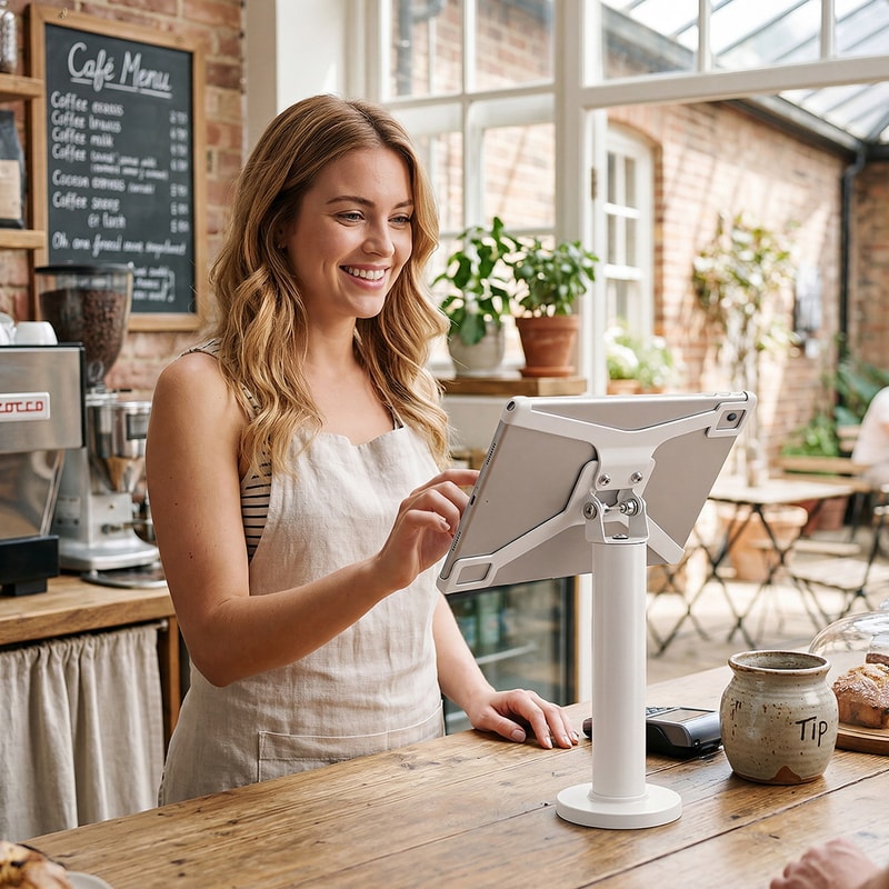 Anti-Theft X-Frame Tablet POS Stand, feature view 4