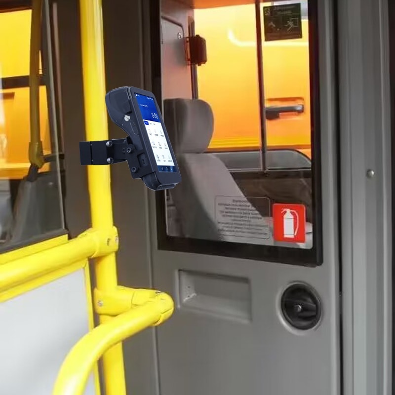 Bus POS Terminal Holder for PAX A920, application view 1