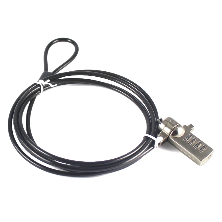 1.1 m Silver Laptop Combination Cable Lock