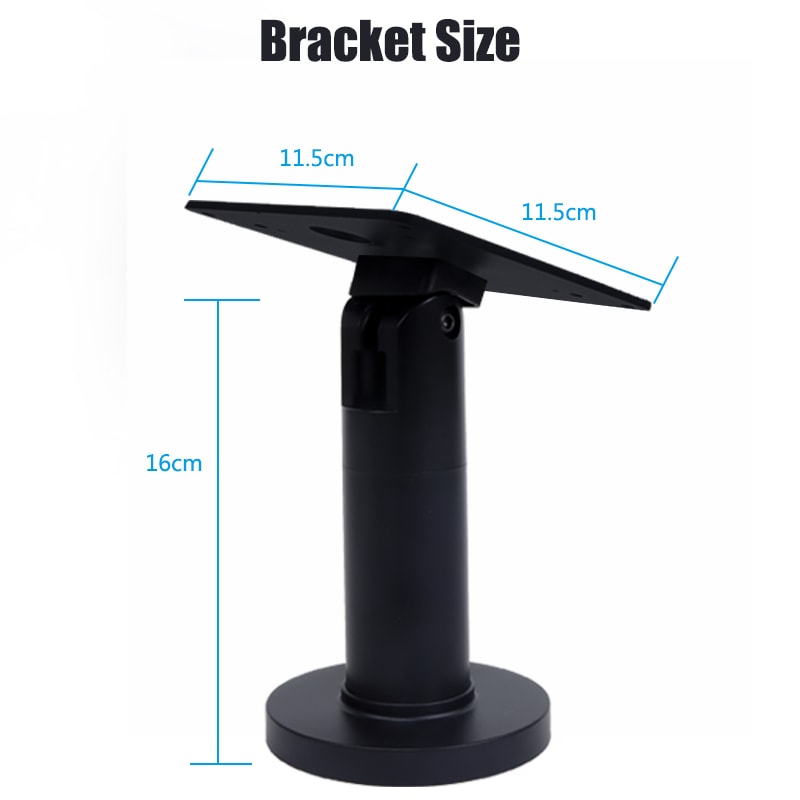 Adjustable VESA POS Display Stand, dimensions view 1