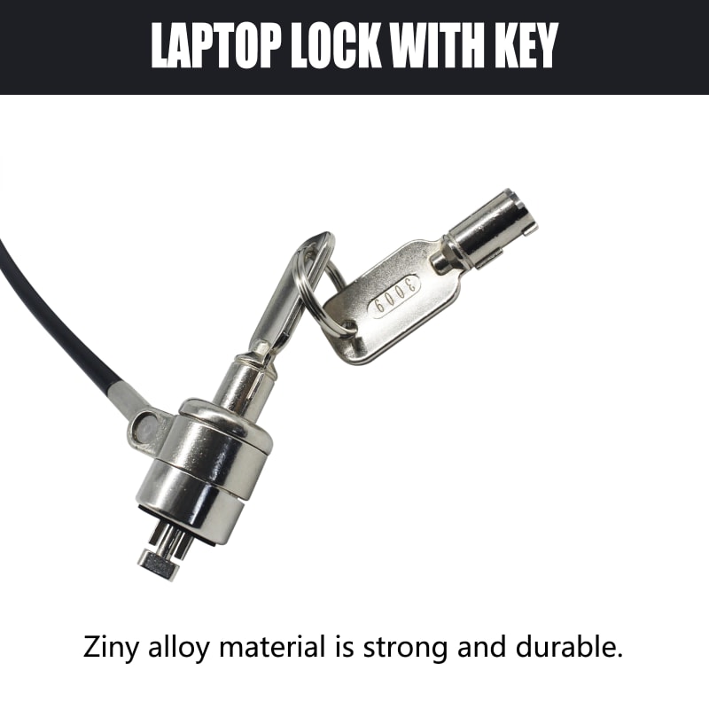 4 mm Keyed Laptop Security Cable, construction view 1