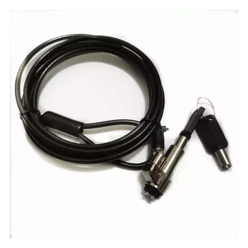 HP-Compatible Laptop Keyed Cable Lock, feature view 1