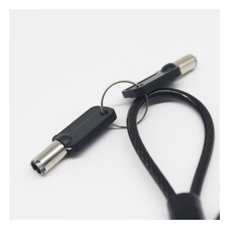HP-Compatible Laptop Keyed Cable Lock, feature view 4