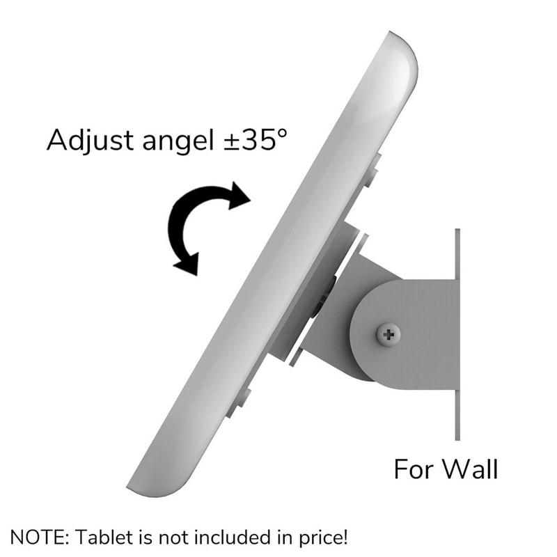 Lockable Counter and Wall Tablet Mount, movement view 2