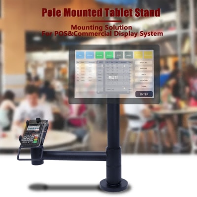 Height-Adjustable VESA POS Stand, movement view 1