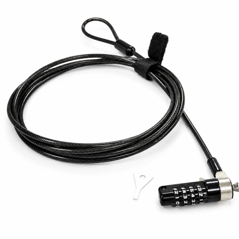 4.4 mm Dell-Compatible Laptop Combination Cable Lock