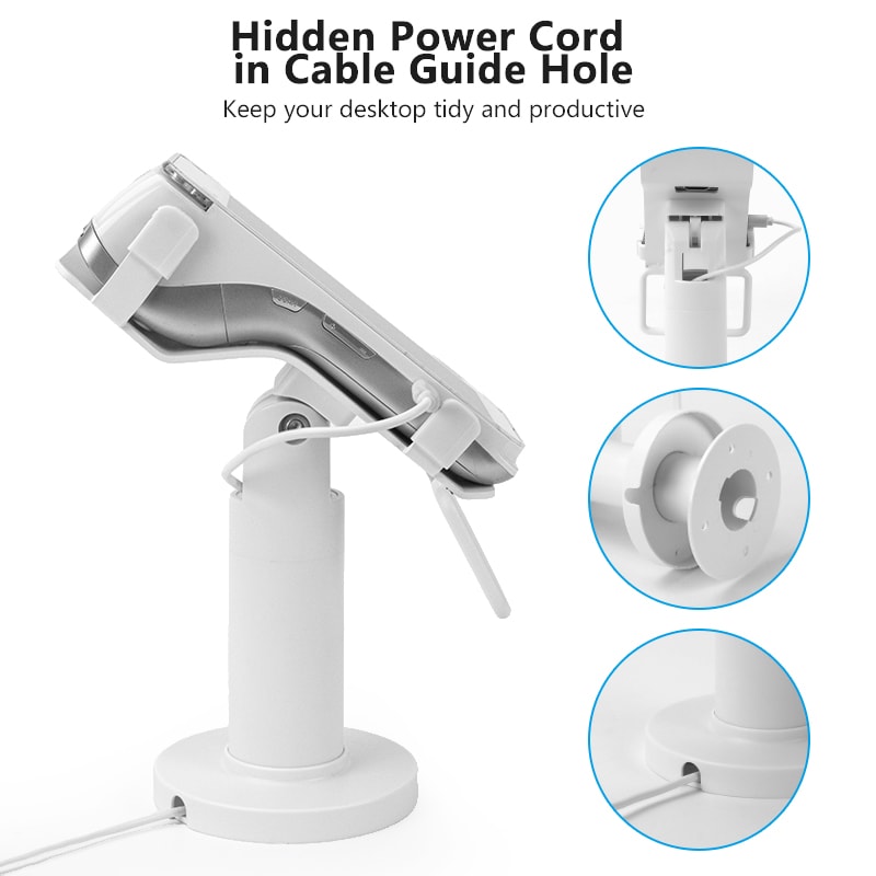 Adjustable POS Pole Stand for PAX A920 Pro, cable view 1