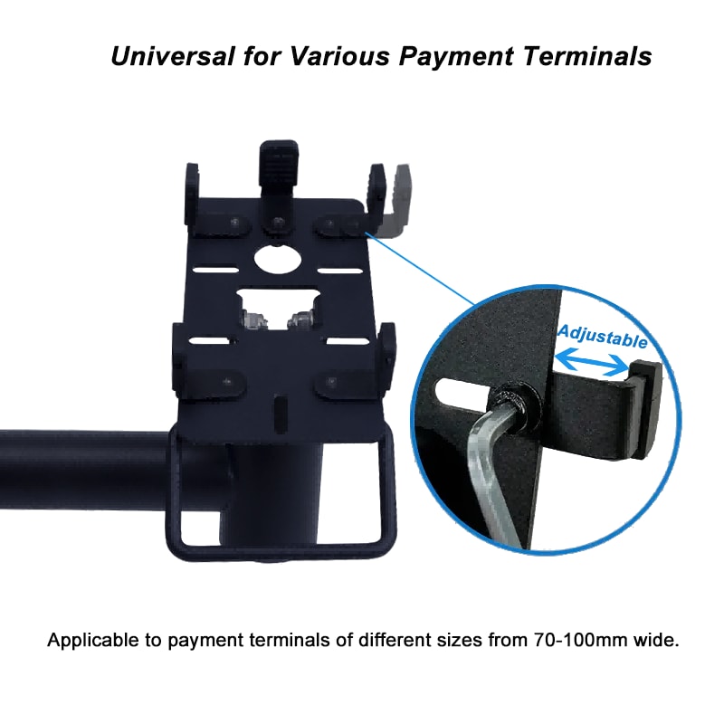 360° VESA 75/100 POS Pole Mount, compatibility view 1