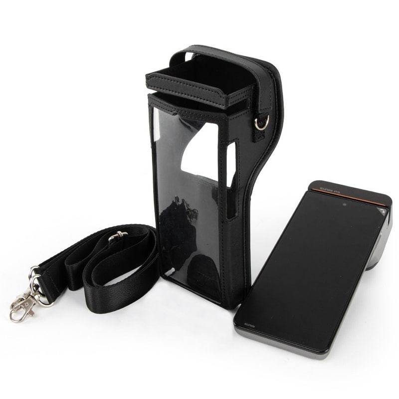 Handheld PU Leather POS Holster Case for Sunmi P3