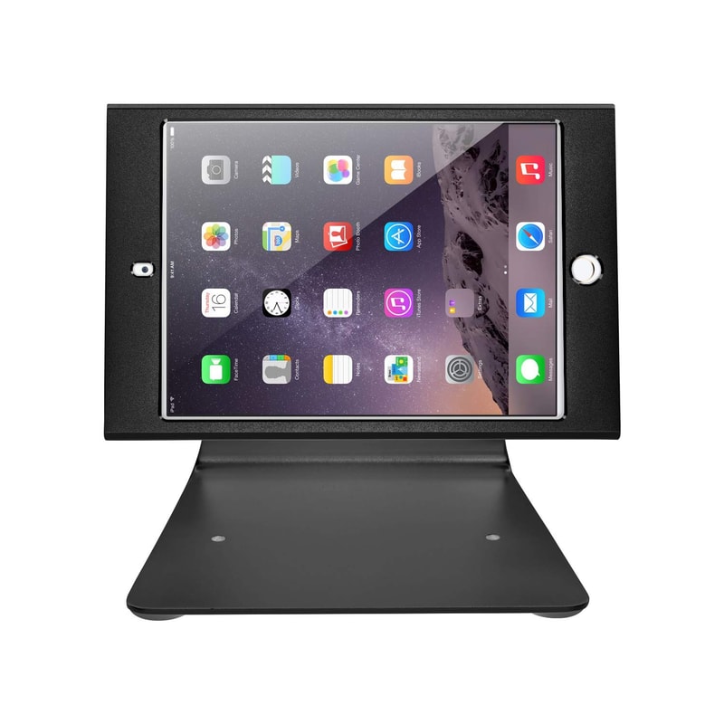 Lockable L-Shaped Desktop Tablet Stand, movement view 1