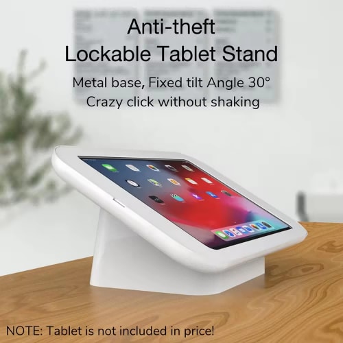 Lockable iPad Counter/Wall Mount, 9.7-11 Inch, movement view 1