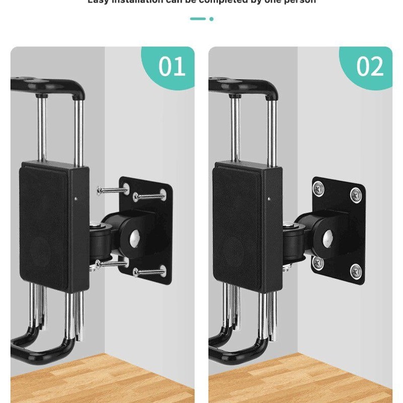 7-12 Inch Wall-Mount Tablet Holder, installation view 1