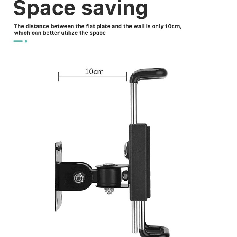 7-12 Inch Wall-Mount Tablet Holder, dimensions view 1