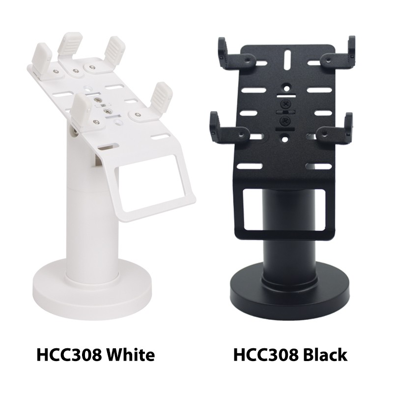 White Detachable Swivel POS Terminal Stand, feature view 4